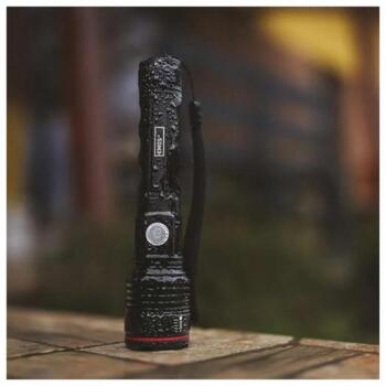 Emos перезаряжаемый металлический фонарь P3116, 600 lm, 2000 mAh, 230 m, 4-8 ч, 3 режима, алюминий, IP44, ударопрочный (P3116)