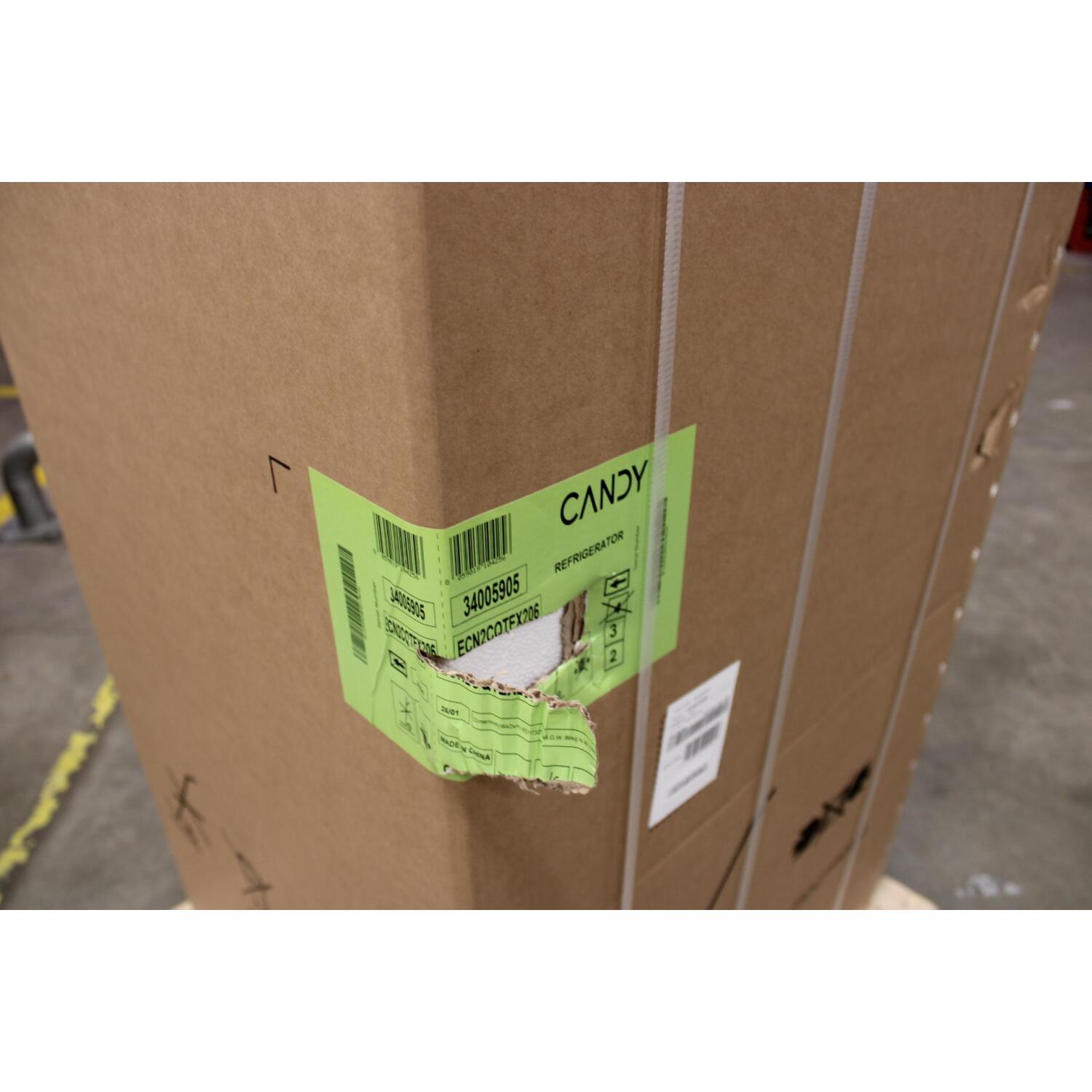 Candy Комбинированный холодильник ECN2CQTEX206SO, 205см, 289л, 120л, E, 38дБ, Inox, No Frost, IoT (ECN2CQTEX206SO)