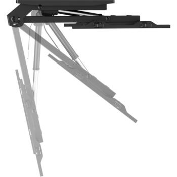 Sbox televizora kronšteins CPLB-M0748, 43''–86'', 45kg, 200x100–800x400, melns, +2°/-2°, 130cm no sienas (CPLB-M0748)