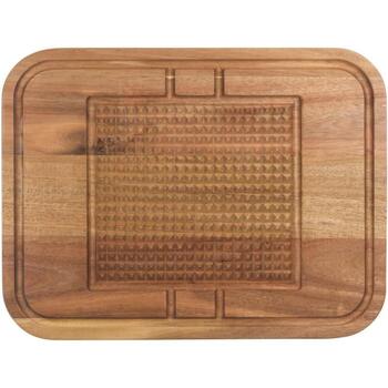 Salter Разделочная доска BW14194, 1.9cm × 30.2cm × 39.5cm, FSC акация, желоб для сока, текстурированная ручка (BW14194)
