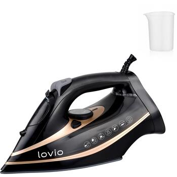 Lovio Gludeklis LVSA001, 2400W, 1.4kg, keramika, 380ml, 1.9m, tvaika funkcija, vertikāls tvaiks, smidzinātājs (LVSA001)