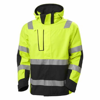 Helly Hansen Hi-vis jaka Alna 2.0 71195_369-XL&HH, XL, CL3, dzeltena/melna, Helly Tech Performance, līmētas šuves, noņemama kapuce (71195_369-XL&HH)