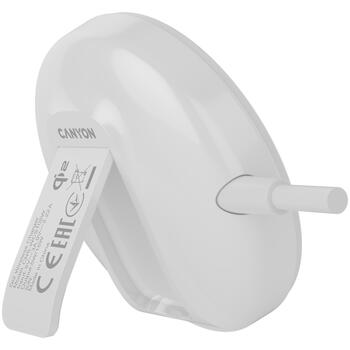 CANYON WS-105 беспроводное зарядное устройство для смартфонов 15W Qi2 магнитное CNS-WCS105W белое (CNS-WCS105W)