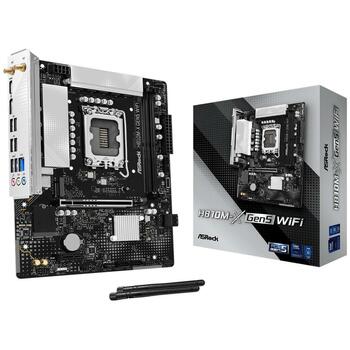 ASROCK H810M-X GEN5 WIFI mātesplate, LGA 1851, DDR5, 2xDIMM, micro ATX, Wi-Fi 6, 2.5GbE, M.2 (H810M-X GEN5 WIFI)