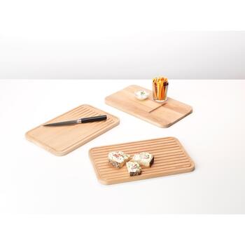 Brabantia деревянная кухонная доска 260742, 40см, 25см, 1,8см, 220г, двусторонняя, бук, коллекция Profile (260742)