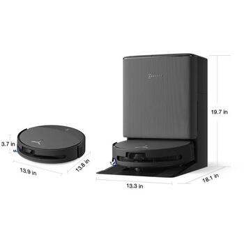 Ecovacs DEEBOT T90 OMNI робот-пылесос, 30000Па, 60дБ, 350мин, 6400мАч, 95мм, ZeroTangle 4.0, AIVI 3D 4.0, самоочистка (DEEBOT T90 OMNI)