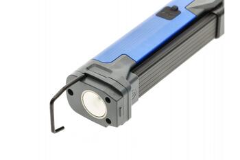 Hogert Darbnīcas lampa HT1E482, 800lm, 10W, 6500K, 4000mAh, 3.6V, USB-C, 4 režīmi, magnētisks, ar āķi (HT1E482)