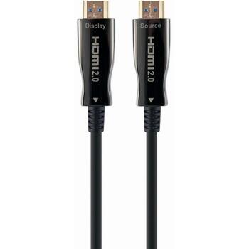 Gembird HDMI AOC кабель CCBP-HDMI-AOC-80M-02 80 м, HDMI 2.0, 18 Гбит/с, золотые разъемы, черный (CCBP-HDMI-AOC-80M-02)