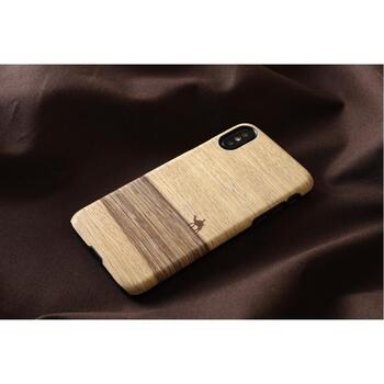 Man&Wood Чехол для смартфона M8017B, 5.8'', натуральное дерево, поликарбонат, белый, Apple iPhone XS / X (M8017B)