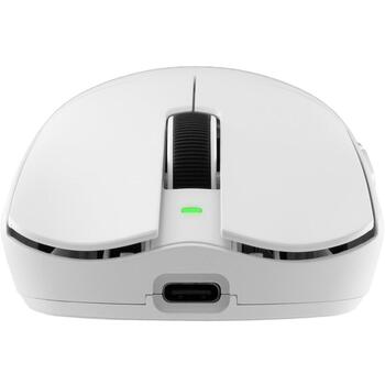 White Shark Игровая мышь AGAMEMNON WGM-9012, 30000 DPI, 8000 Hz, 56 г, 6 кнопок, Оптический сенсор, USB, 2.4 ГГц, Bluetooth, PTFE (AGAMEMNON-W)