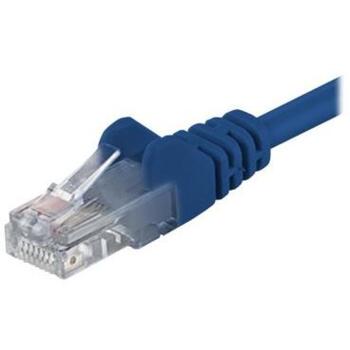 Goobay CAT 6 U/UTP патч-корд 68432, 0,5м, RJ-45 мужской, синий, molded, без зацепов, CCAW (68432)