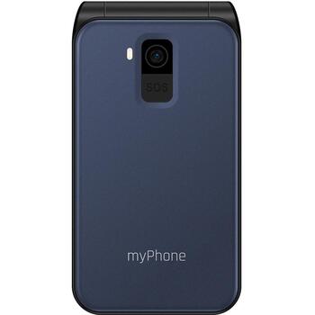 Myphone Flip TEL000906, 2.8 дюйма, 128 МБ, 48 МБ, 1000 мАч, 4G, LTE, VoLTE, Dual-SIM, USB-C, 1.3 МП, FM радио, кнопка SOS (TEL000906)