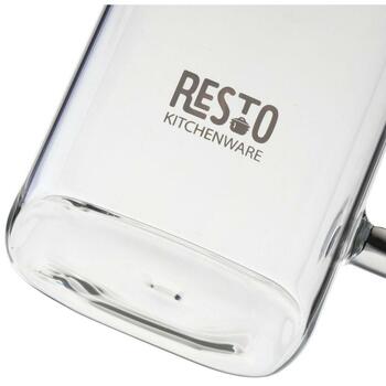 Resto Чайник 90504, 800 мл, Черный, Боросиликатное стекло, Пластиковый фильтр, Квадратная форма, Пластиковая крышка (90504)