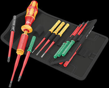 Wera 006605 Kraftform Kompakt VDE 15 Torque Extra Slim 1, 1.2-3.0 Нм, 15 предметов, изолированный, эргономичная рукоятка (006605)