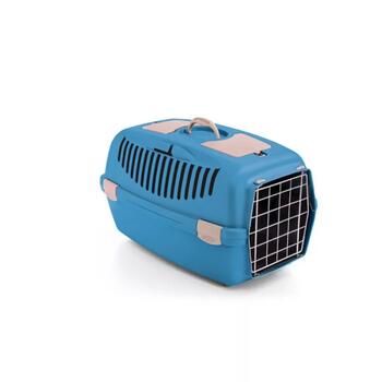 Stefanplast Gulliver 2 переноска для животных 2199802, 55x36x35см, 8кг, синий, пластик, металлическая дверь (2199802)