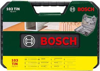 Titāna urbju un skrūvgriežu uzgaļu komplekts (103 gab.) 2607017367 BOSCH (2607017367)