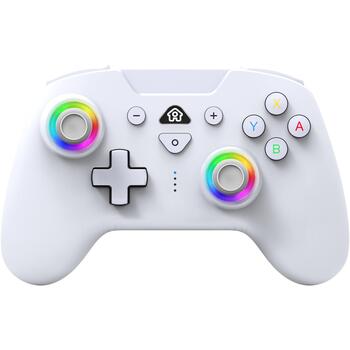 Subsonic Игровой контроллер SA5633-2, беспроводной, белый, вибрация, гироскоп, встроенный аккумулятор, применение Switch (SA5633-2)