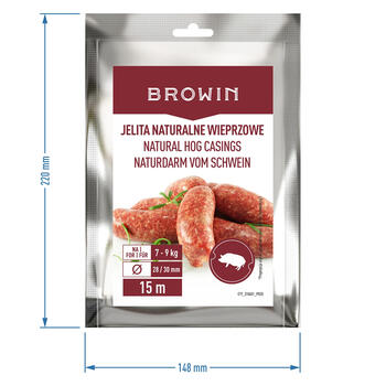 Browin Натуральные свиные оболочки 310601, 15м, 0.15кг, свиные оболочки (310601)