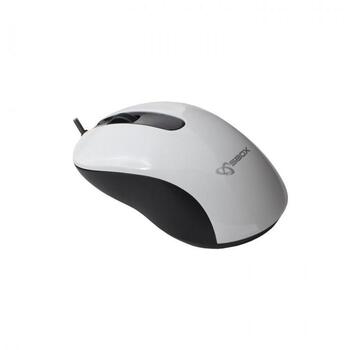Sbox оптическая мышь M-901W, 1000 DPI, USB 2.0, 1,5m, 3 кнопки, белая (M-901W)