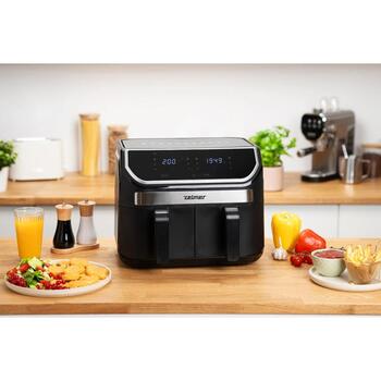 Zelmer Gaisa fritieris ZAF9100 72807097P, 1700 W, 9 l, 2 grozi, 11 programmas, elektroniskais panelis, plastmasa (72807097P)