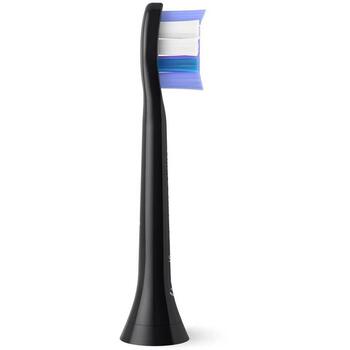 Philips Elektriskā zobu birste HX6054/88, 4 gab., melna, ekstra mīkstas saru, 3 mēnešu nomaiņa (HX6054/88)