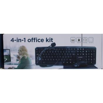 Gembird klaviatūras komplekts KBS-UO4-01SO, USB, 104 taustiņi, QWERTY US, optiskā pele, austiņas, peles paliktnis (KBS-UO4-01SO)