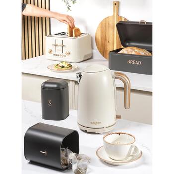 Salter Чайник EK6085OBVDE, 1.7л, 3000Вт, кремовый, 360° поворот, индикатор уровня воды, автоотключение, защита от перегрева (EK6085OBVDE)