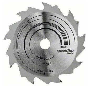 Ripzāģa disks 130x16mm Speedline Wood, 2608640774, Bosch (2608640774)