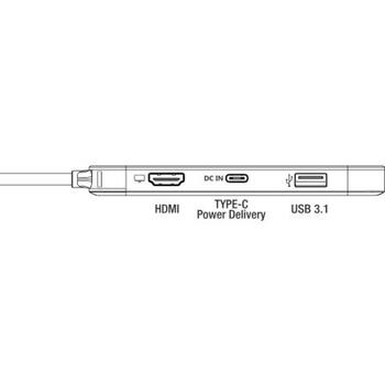 Emtec док-станция 6-в-1 Type-C ECHUBT650C, 6 портов, USB 3.1 Gen1, Power Delivery, 4K видео (ECHUBT650C)