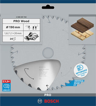 Rokas ripzāģiem PRO WOOD CORDLESS RIPZĀĢA ASMENS BOSCH 2608837704 (2608837704)