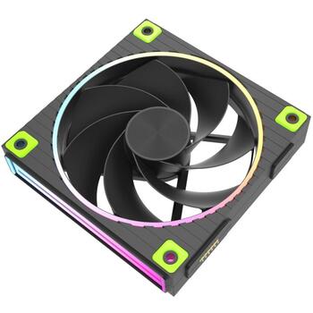 Zalman ZM-DF120R BLACK, 120mm ventilators, reverss, 2300 RPM, ARGB, PWM, 67.17 CFM, 1.87 mmH2O, 35.1 dBA, 12V DC (ZM-DF120R BLACK)