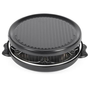 Giles & Posner Настольный ракетный гриль EK4511GV2VDE, 800W, 29x29см, каменная плита, 6 сковородок, 6 лопаток (EK4511GV2VDE)