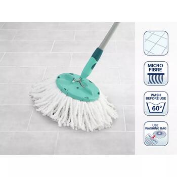 Leifheit Clean Twist Disc Mop 1052094, 2 gab., mikrošķiedras, maināmi mopi (1052094)