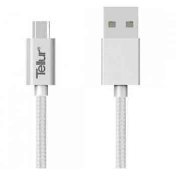 Tellur Дата-кабель TLL155131, 1м, 480Мб/с, Micro USB, USB, нейлоновый плетеный (TLL155131)