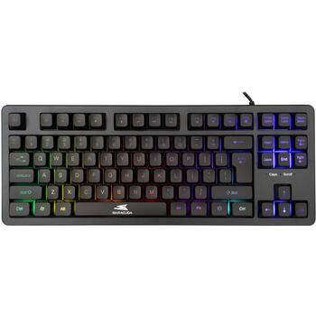 Baracuda Клавиатура KRILL-B BGK-01114 US, 87 клавиш, Tenkeyless, USB 2.0, 1,5м, Радужный эффект, мембрана (KRILL-B)