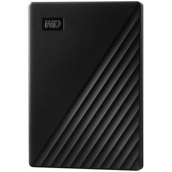 WD My Passport внешний жесткий диск, WDBYVG0020BBK-WESN, 2ТБ, 5000Мбит/с, USB 3.2 Gen 1, 256-бит AES, черный (WDBYVG0020BBK-WESN)