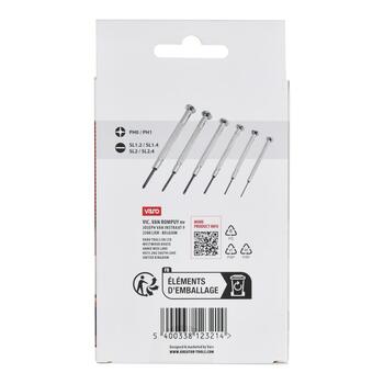 Kreator Precizitātes skrūvgriežu komplekts KRTH22101, 6 gab, 25 mm, plastmasas kaste (KRTH22101)
