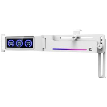 Zalman ZM-VS3 DS держатель GPU, белый, 284г, 288x105x15.5мм, ARGB, LCD, темп. CPU/GPU. (ZM-VS3 DS WHITE)