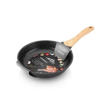 Eta Panna ETA792990000 TITANIUM II, 24cm, elektriskai, indukcijai, gāzei, stikla keramikai, fiksēta rokturis, melna (ETA792990000)