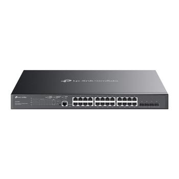 Omada 28-портовый гигабитный управляемый коммутатор L2+ с 24 PoE+ портами, TP-Link, SG3428MP, 24× 10/100/1000 Mbps RJ45 PoE+ порты, 4× гигабитные SFP слоты (SG3428MP)