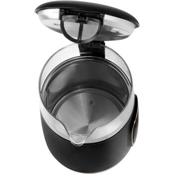 Adler Чайник с LED дисплеем AD 1305bg, 2200 Вт, 1.7 Л, Пластик, 5 температурных настроек, автоматическое отключение (AD 1305bg)