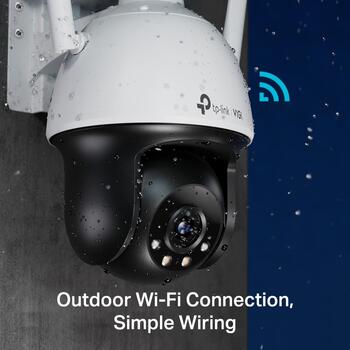 VIGI 4MP уличная цветная Wi-Fi Pan Tilt сетевую камеру, TP-Link, VIGI C540-W, 4 MP, 4 мм, IP66, H.265+/H.265/H.264+/H.264 (VIGIC540-W(4MM))