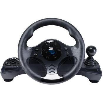 Subsonic Игровое рулевое колесо GS 750 Pro SA5156-NG, 270°, 6 кнопок, USB, 10 ч, совместимо с PS4, Xbox, PC (SA5156-NG)