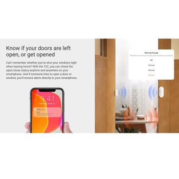 Ezviz CS-T2C датчик открытия дверей и окон, Zigbee 3.0, Apple HomeKit, CR2450, 2 года, белый (CS-T2C)