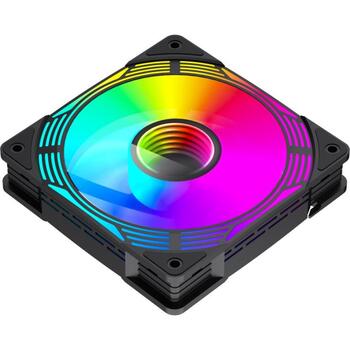 Gamemax Korpusa ventilators KF300R BK, 120mm, 31.21 dBA, 800-1600 rpm, PWM atbalsts, ARGB ventilators (KF300R BK)