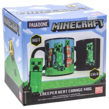 Paladone Minecraft Creeper термокружка, PP7975MCF, 300 мл, 800 г, керамика, изменение цвета при нагреве (PP7975MCF)