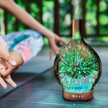 Rio Gaisa mitrinātājs DHSP-EU/1,3, 120ml, 9W, 4h, 7 LED krāsu, 1-4h taimers, automātiskā izslēgšanās (DHSP-EU/1,3)