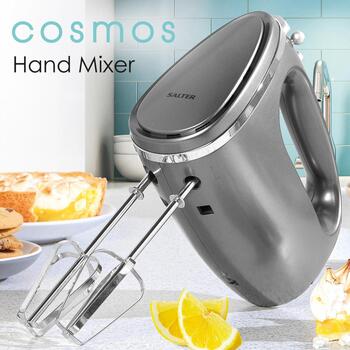Salter Cosmos ручной миксер EK4249COSVDEEU10, 300 Вт, 5 скоростей, крюки для теста, венчики, турборежим (EK4249COSVDEEU10)