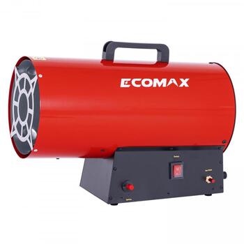 Ecomax gāzes sildītājs EMH400030E EMX, 30kW, 220-240V, 0,7Bar, 650m³/h, 2183g/h, 250m2, tiešā degšana, manuālā aizdedze, IPX4 (EMH400030E&EMX)
