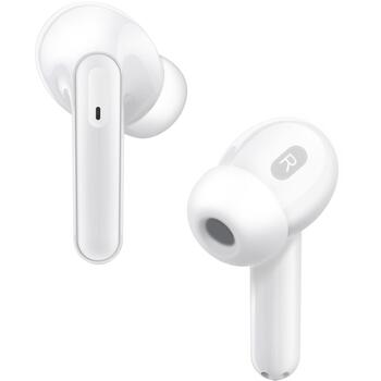 Denver TWE-61W 111191120480, True Wireless Bluetooth 5.0 austiņas, 5.5h, iebūvēts mikrofons, LED, balta (111191120480)